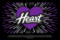 Heart Raleigh Rhinestones Team Design