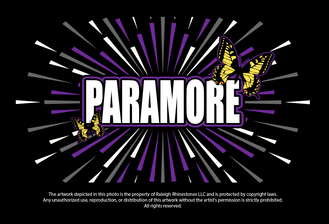 Paramore Raleigh Rhinestones Team Design