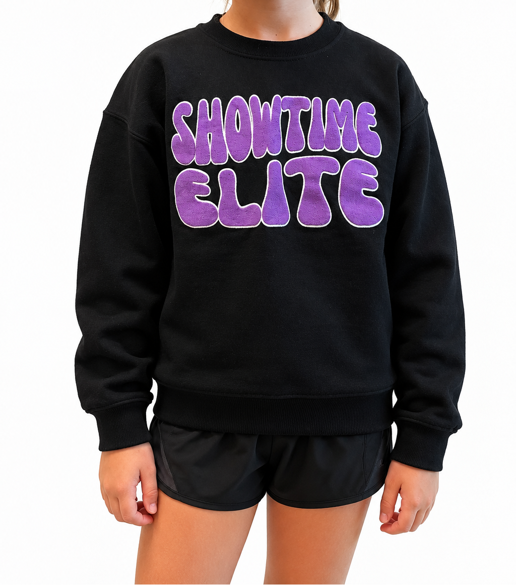 Showtime Elite Puff Letter Crewneck