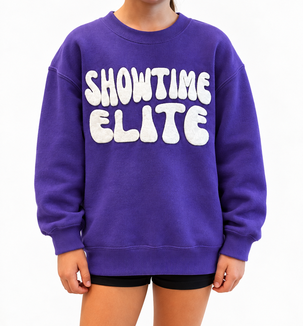 Showtime Elite Puff Letter Crewneck