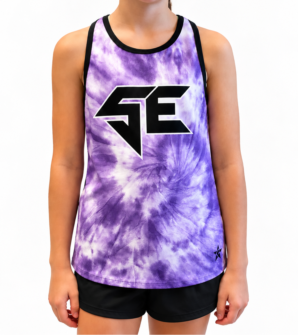 Marble Mesh Back Tank Top